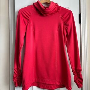 Calia by Carrie Underwood Coral Performance Top Thumbhole Sleeves Sz Unknown